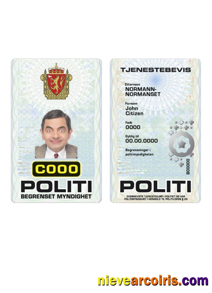 Norway Police ID card